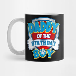 Daddy Of The Birthday Boy Dog Paw Family Matching Mug